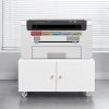 Office Copier File Cabinet, Mobile Lateral Filing Cabinet with 2 Door, Rolling File Cabinet, Printer Stand for Legal/Letter/A4 File