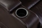 New Design PU Material With Cup Hold Storage USB Recliner