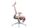 High back mesh chair  with wideand fixed headrest; color black; 300lbs