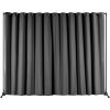 VEVOR Room Divider, 8 ft x 10 ft Portable Panel Room Divider with Wheels Curtain Divider Stand, Room Divider Privacy Screen for Office, Bedroom, Dinin