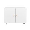 Office furniture Copier Cabinet white 2 door steel copier stand mobile pedestal file Printer Stand