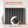 VEVOR Room Divider, 8 ft x 10 ft Portable Panel Room Divider with Wheels Curtain Divider Stand, Room Divider Privacy Screen for Office, Bedroom, Dinin
