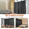 VEVOR Room Divider, 8 ft x 10 ft Portable Panel Room Divider with Wheels Curtain Divider Stand, Room Divider Privacy Screen for Office, Bedroom, Dinin
